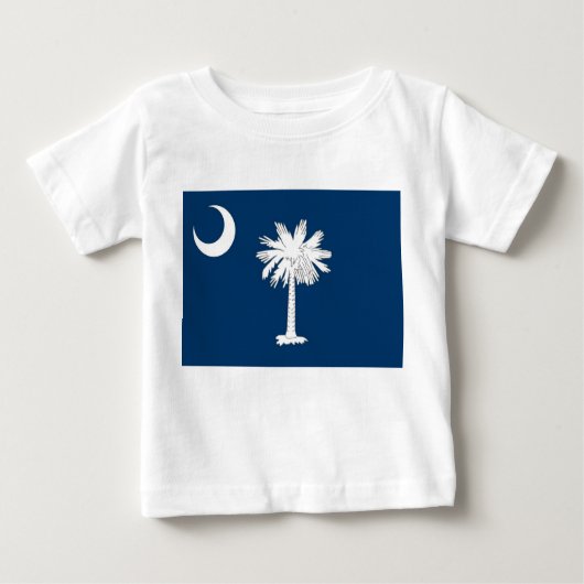 Baby Shirt met vlag van South Carolina (Voorkant)