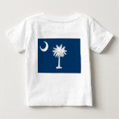 Baby Shirt met vlag van South Carolina (Achterkant)
