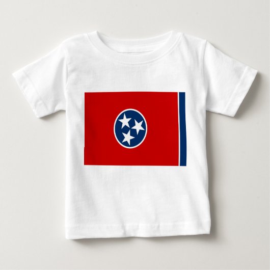 Baby Shirt met vlag van Tennessee, Verenigde State (Voorkant)