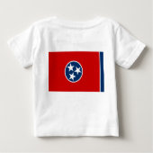 Baby Shirt met vlag van Tennessee, Verenigde State (Achterkant)