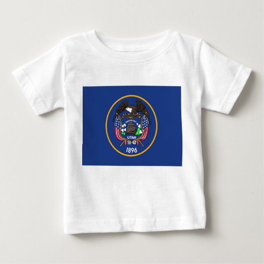 Baby Shirt met vlag van Utah (Voorkant)