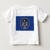 Baby Shirt met vlag van Utah (Achterkant)