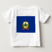 Baby Shirt met vlag van Vermont, Verenigde Staten (Achterkant)