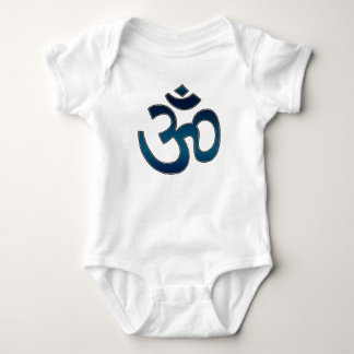 Baby Shirt, Ohm-symbool, blauw Romper