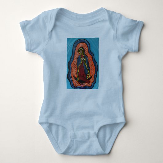 baby Shirt "Onze Lieve Vrouw van Guadalupe" (Voorkant)