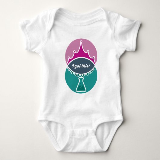 Baby Shirt van Science Princess (Muted) (Voorkant)