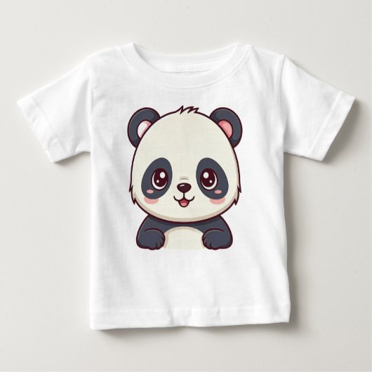 baby shirten met schattig baby panda ontwerp (Voorkant)