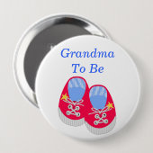 Baby Shoes Baby shower Grandma Pin Button (Voorkant /achterkant)