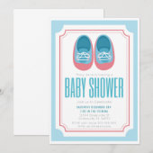 Baby Shoes Baby shower uitnodiging (Voorkant / Achterkant)