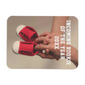 Baby Shoes Fotozwangerschapsaankondiging Magneet (Horizontaal)