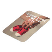 Baby Shoes Fotozwangerschapsaankondiging Magneet (Linkerzijde)