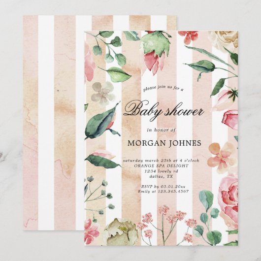 baby shower (Voorkant / Achterkant)