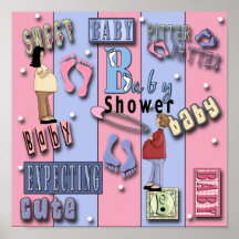 Baby shower 1Poster afdrukken