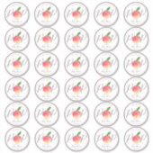 Baby shower 2-inch bekertje met snoepje sticker (Voorkant)