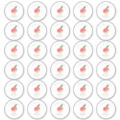 Baby shower 2-inch bekertje met snoepje sticker (Voorkant)