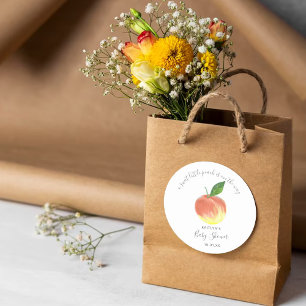 Baby shower 2-inch bekertje met snoepje sticker