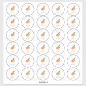 Baby shower 2-inch bekertje met snoepje sticker (Vel)