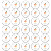 Baby shower 2-inch bekertje met snoepje sticker (Voorkant)