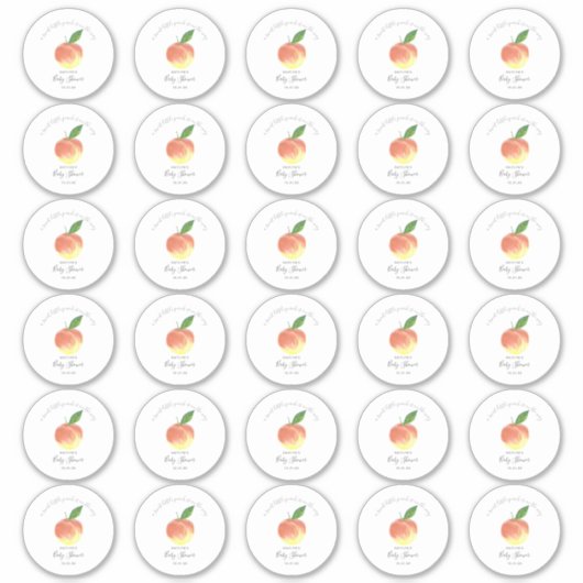 Baby shower 2-inch bekertje met snoepje sticker (Voorkant)