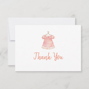 Baby shower 3.5"x 5"Vlak Dank u kaart