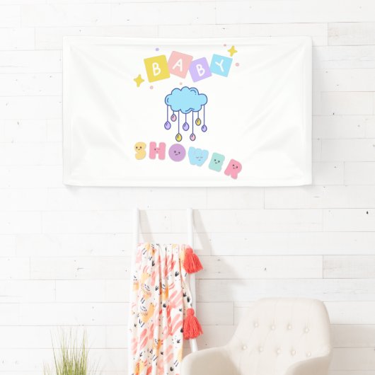 Baby Shower 3x5 Vinyl Banier Spandoek (Insitu)