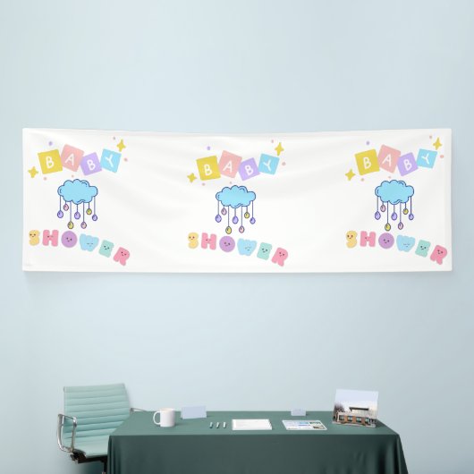 Baby shower 4x12 Vinylbanner Spandoek (Beurs)