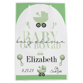 Baby shower aan boord Kaart uitnodiging Medium Cadeauzakje