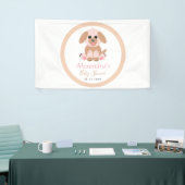 Baby shower Aangepast Neutraal Puppy Welkom Spandoek (Beurs)