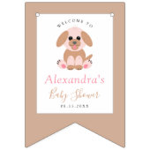Baby shower Aangepast puppy neutraal Vlaggetjes (Eerste vlag)