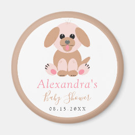 Baby shower Aangepaste Neutrale Puppy Magneet