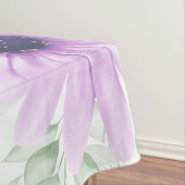 Baby shower Aangepaste Violet Waterverf Flowers Tafelkleed (Voorbeeld)