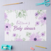 Baby shower Aangepaste Violet Waterverf Flowers Tissuepapier (Craft)