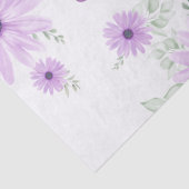 Baby shower Aangepaste Violet Waterverf Flowers Tissuepapier (Detail)