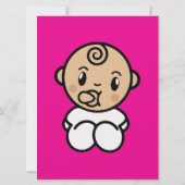 Baby Shower Aankomst Viering Save The Date (Achterkant)