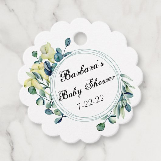 Baby shower aanpassen bedankjes labels (Voorkant)