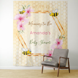 Baby Shower aanstaande moedertje tot bij bijenkorf Wandkleed