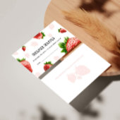 Baby shower Aardbei Luier Raffle kaart Visitekaartje