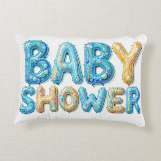 Baby shower accent kussen (Achterkant)