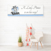 Baby Shower Achtergrond Banner Olifant Prins (Insitu)