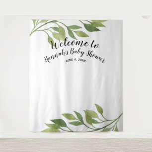 Baby shower achtergrond, foto prop, aangepaste bot wandkleed