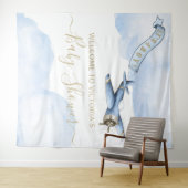  Baby shower achtergrond XL Wandkleed (In Situ (horizontaal))