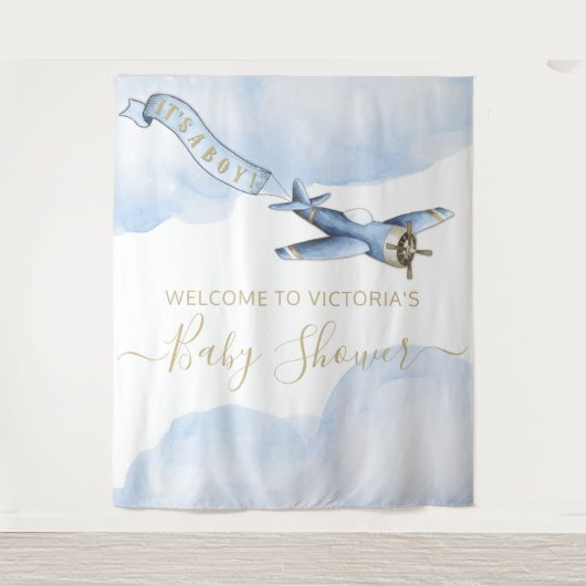 Baby shower achtergrond XL Wandkleed (Voorkant)