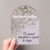 Baby shower acryl uitnodigingen (Insitu (Draagbaar))