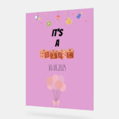 Baby shower-acrylteken acryl bord (Hoek)