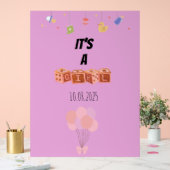 Baby shower-acrylteken acryl bord (Huwelijk)