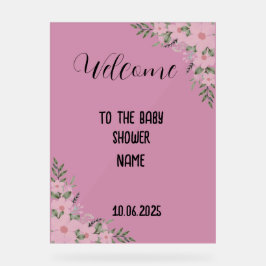 Baby shower-acrylteken acryl bord