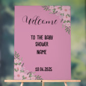 Baby shower-acrylteken acryl bord (Neutraal)