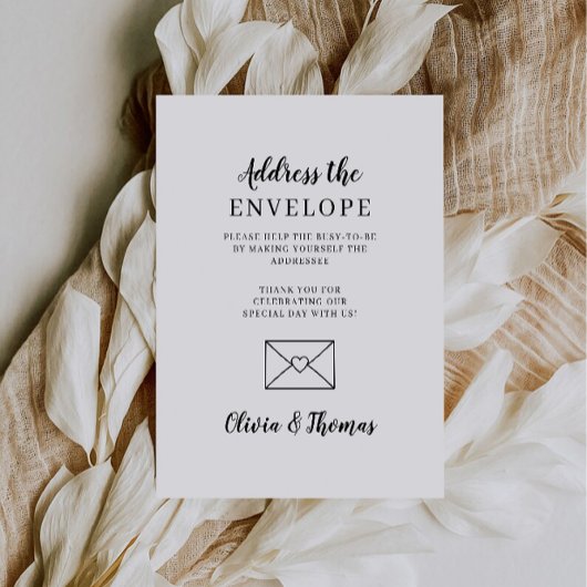 Baby shower Adres Envelopteken Reclamebord Met Voetstuk