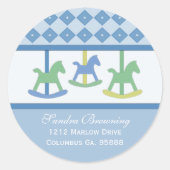 Baby shower Adres Stickers (Voorkant)