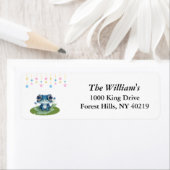 Baby shower Adresetiketten, gepersonaliseerd adres Etiket (Insitu)